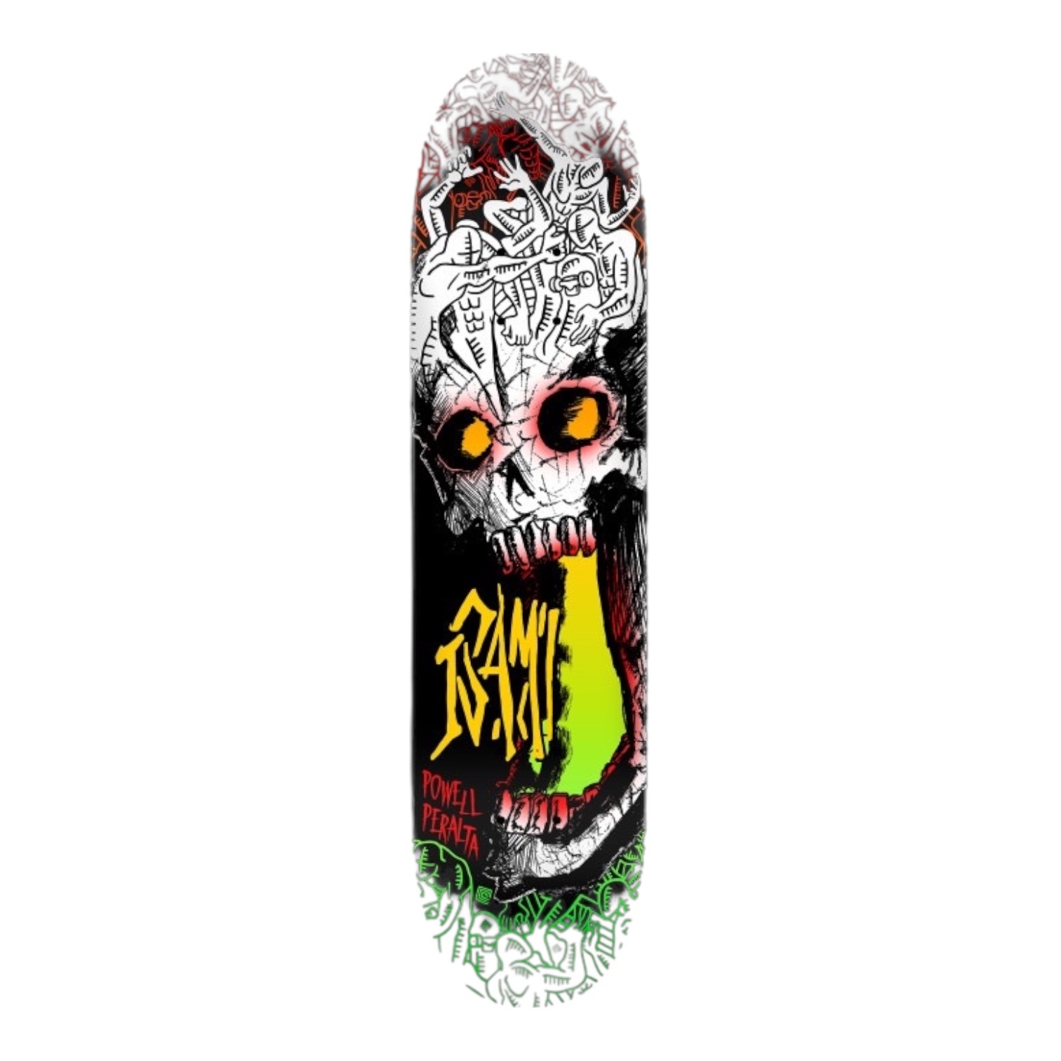 Powell Peralta Deck Isamu Yamamoto Skull - 8.0