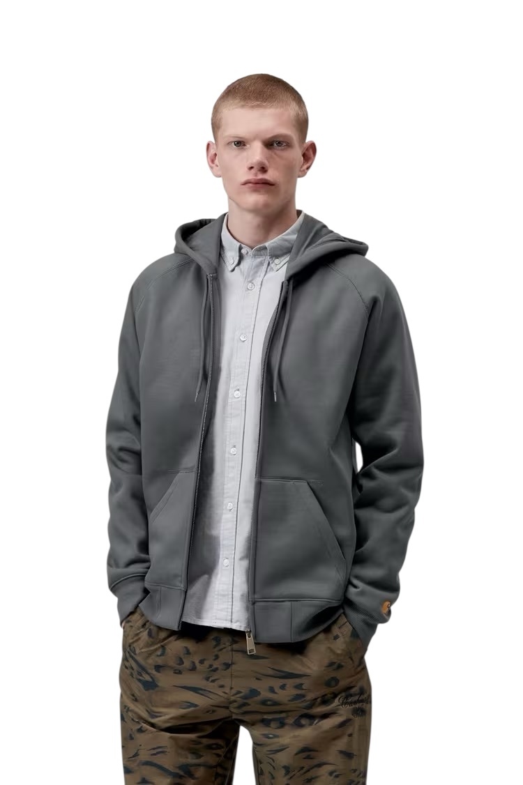Carhartt WIP Hooded Chase Jacket - Styx/Gold