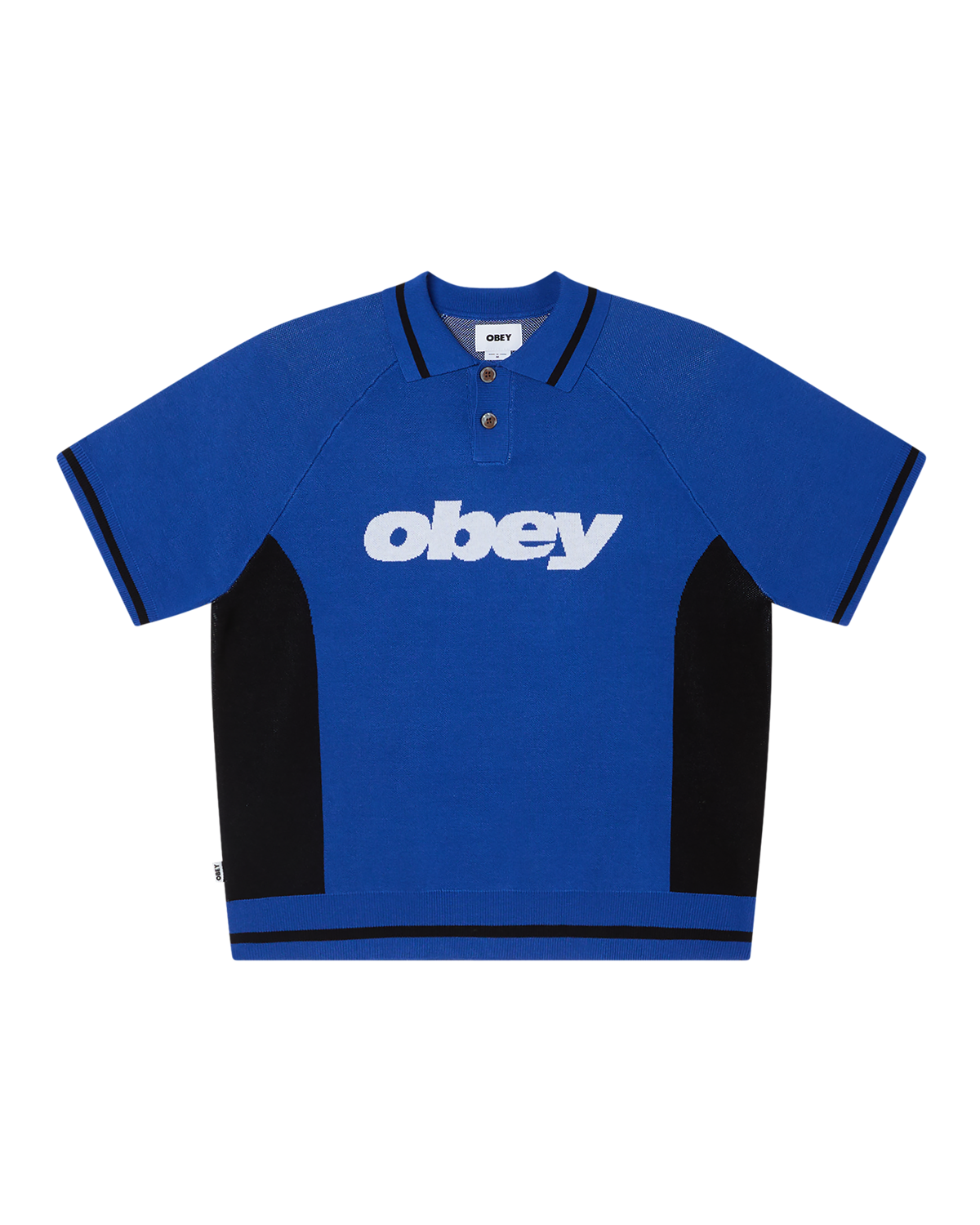 Obey Obey Sport Polo Sweater - Blue Multi