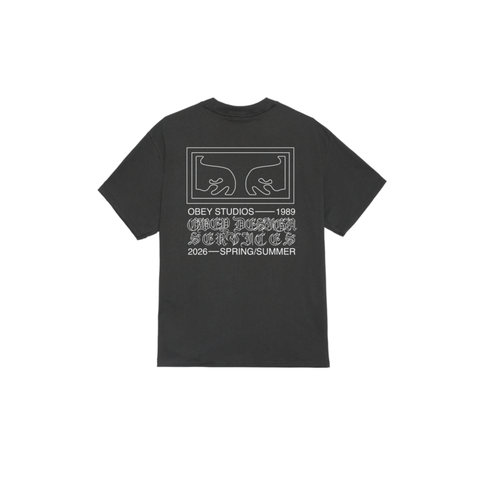 Obey Design Services T-shirt - Vintage Black