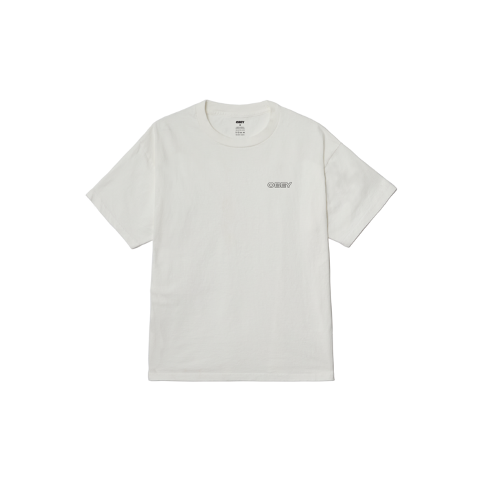 Obey Ripple T-Shirt - Pigment Vintage White