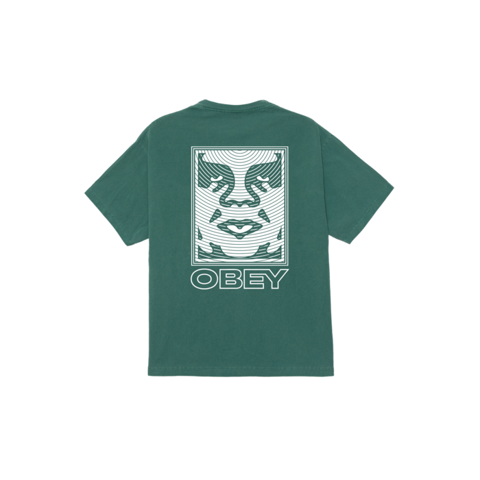 Obey Ripple T-Shirt - Pigment Rainforest