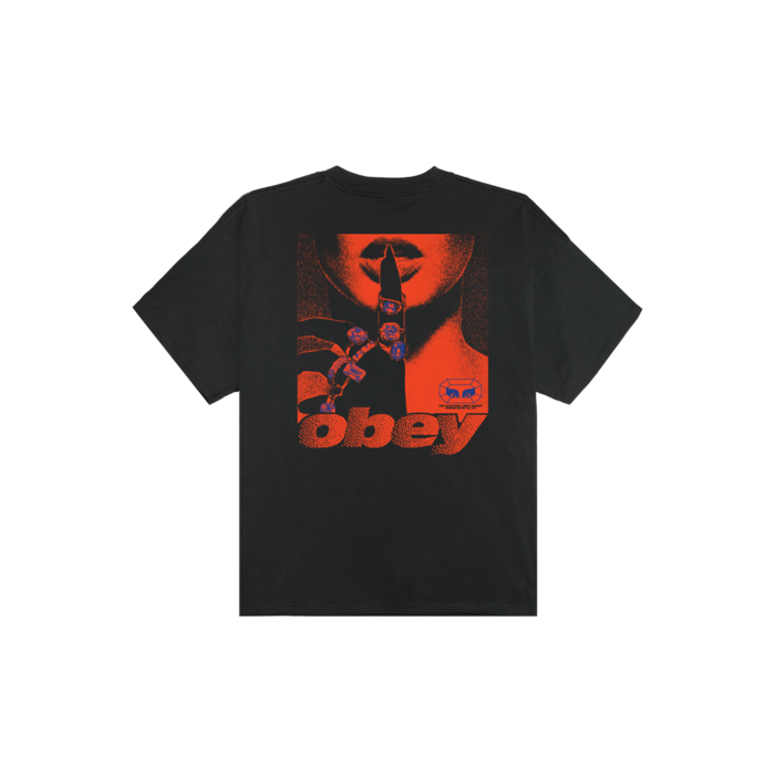 Obey Exports T-Shirt - Vintage Black