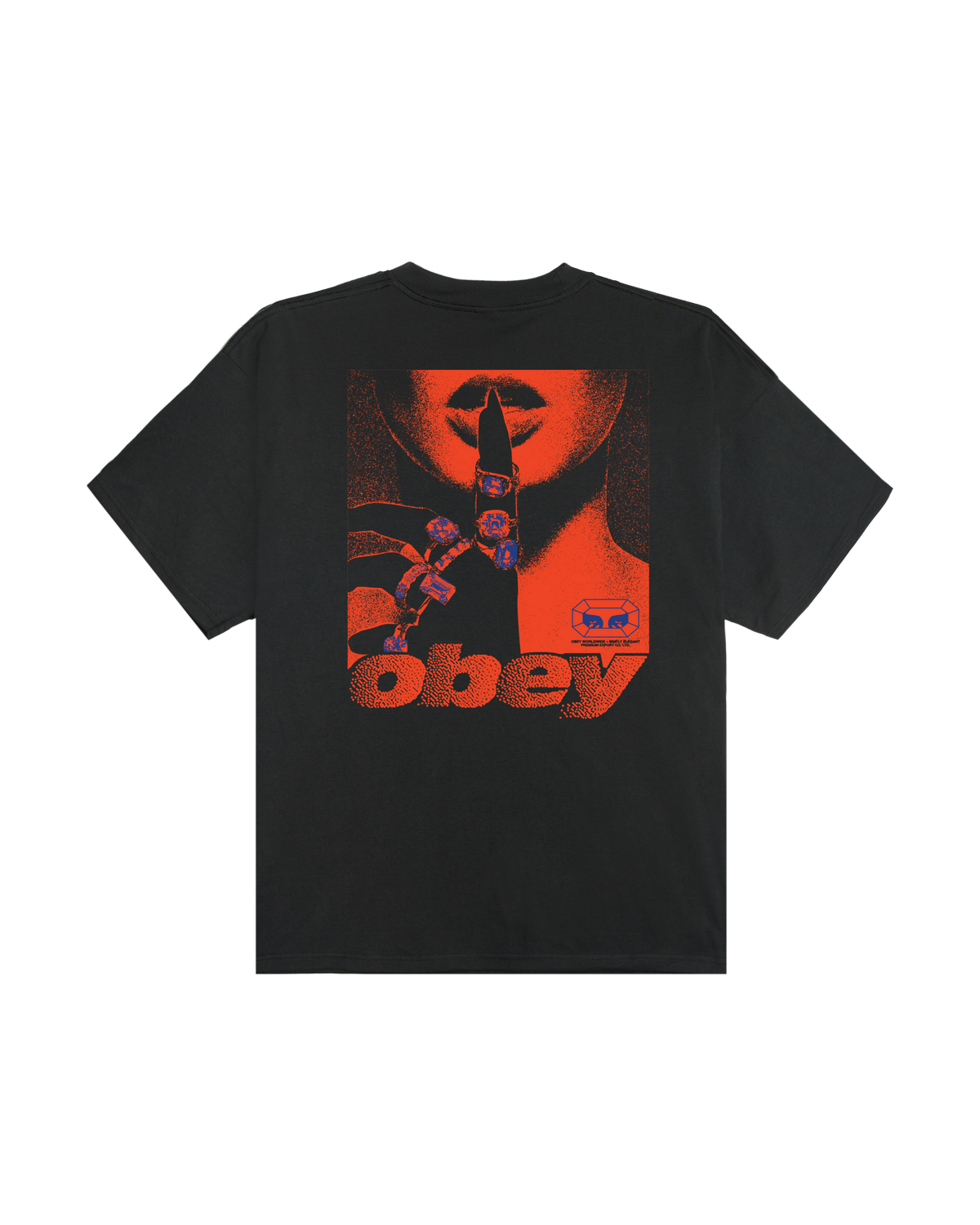 Obey Exports T-Shirt - Vintage Black
