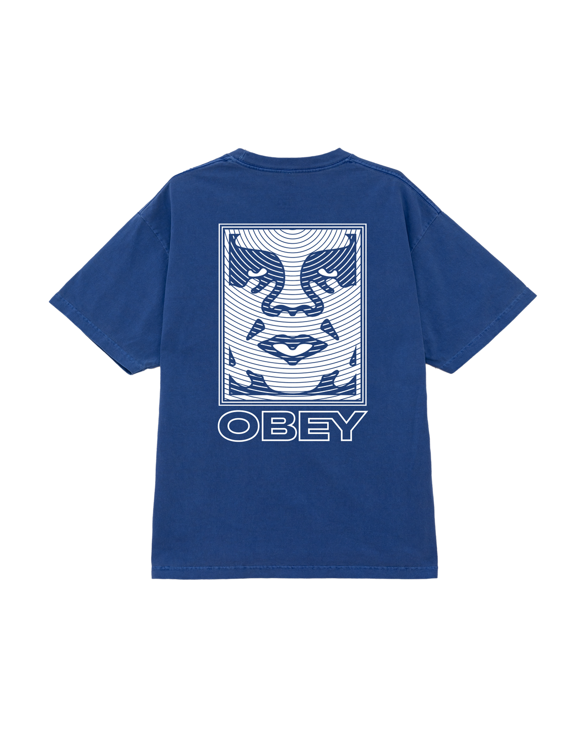 Obey Ripple T-Shirt - Pigment Electric Indigo