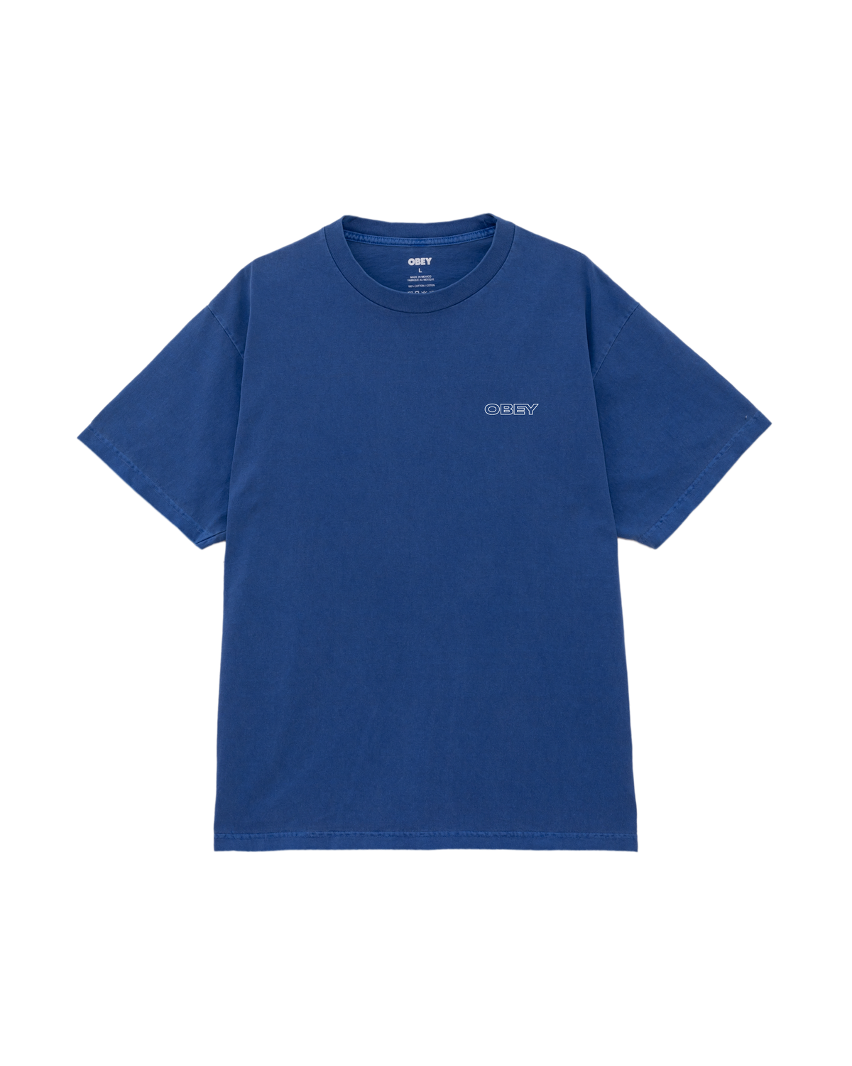 Obey Ripple T-Shirt - Pigment Electric Indigo
