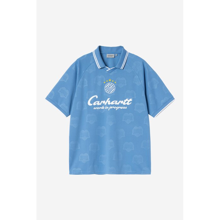 Carhartt WIP S/S Terrace Football T-Shirt - Heart Train Jacquard/Curacao