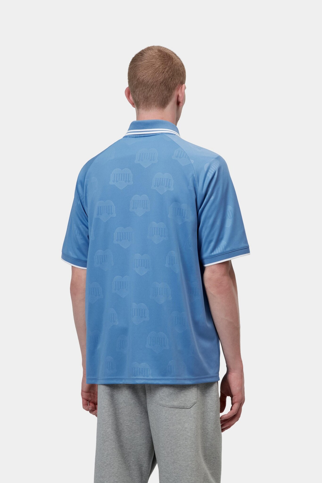 Carhartt WIP S/S Terrace Football T-Shirt - Heart Train Jacquard/Curacao