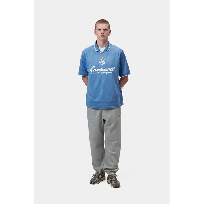 Carhartt WIP S/S Terrace Football T-Shirt - Heart Train Jacquard/Curacao