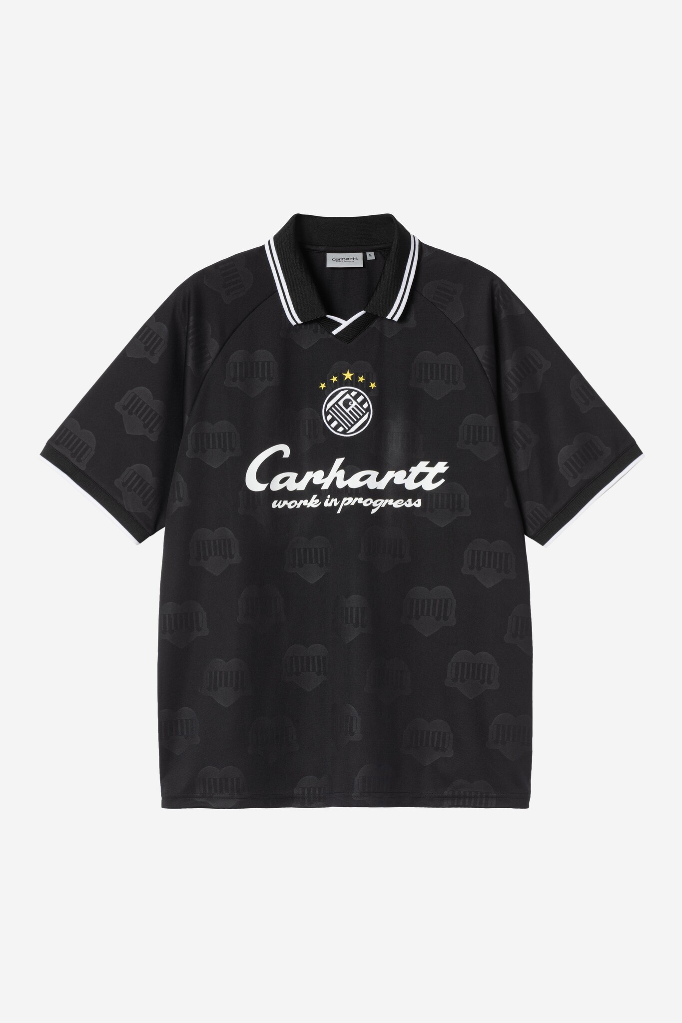 Carhartt WIP S/S Terrace Football T-Shirt - Heart Train Jacquard/Black