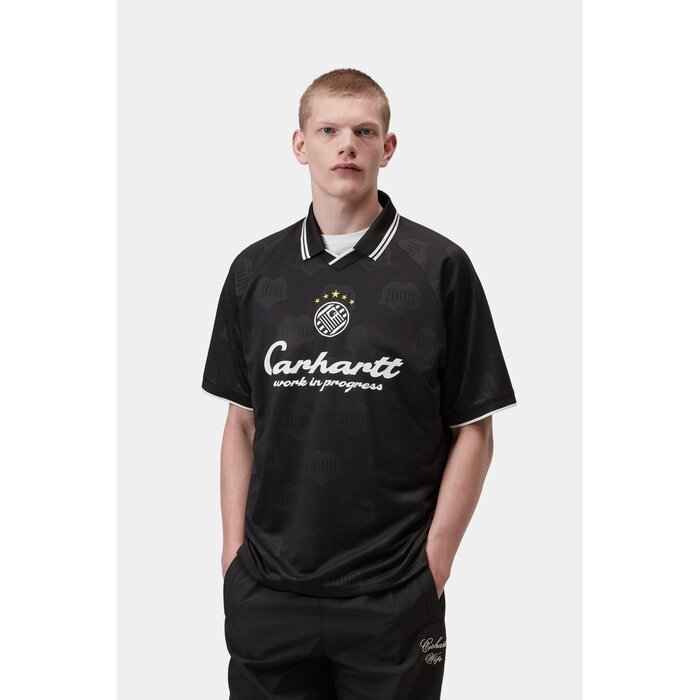 Carhartt WIP S/S Terrace Football T-Shirt - Heart Train Jacquard/Black