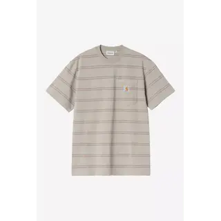 Carhartt WIP S/S Bert Pocket T-Shirt - Ben Stripe/Shady Purple/Shady Green (Garment Dyed)