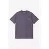 S/S American Script T-Shirt - Shady Purple