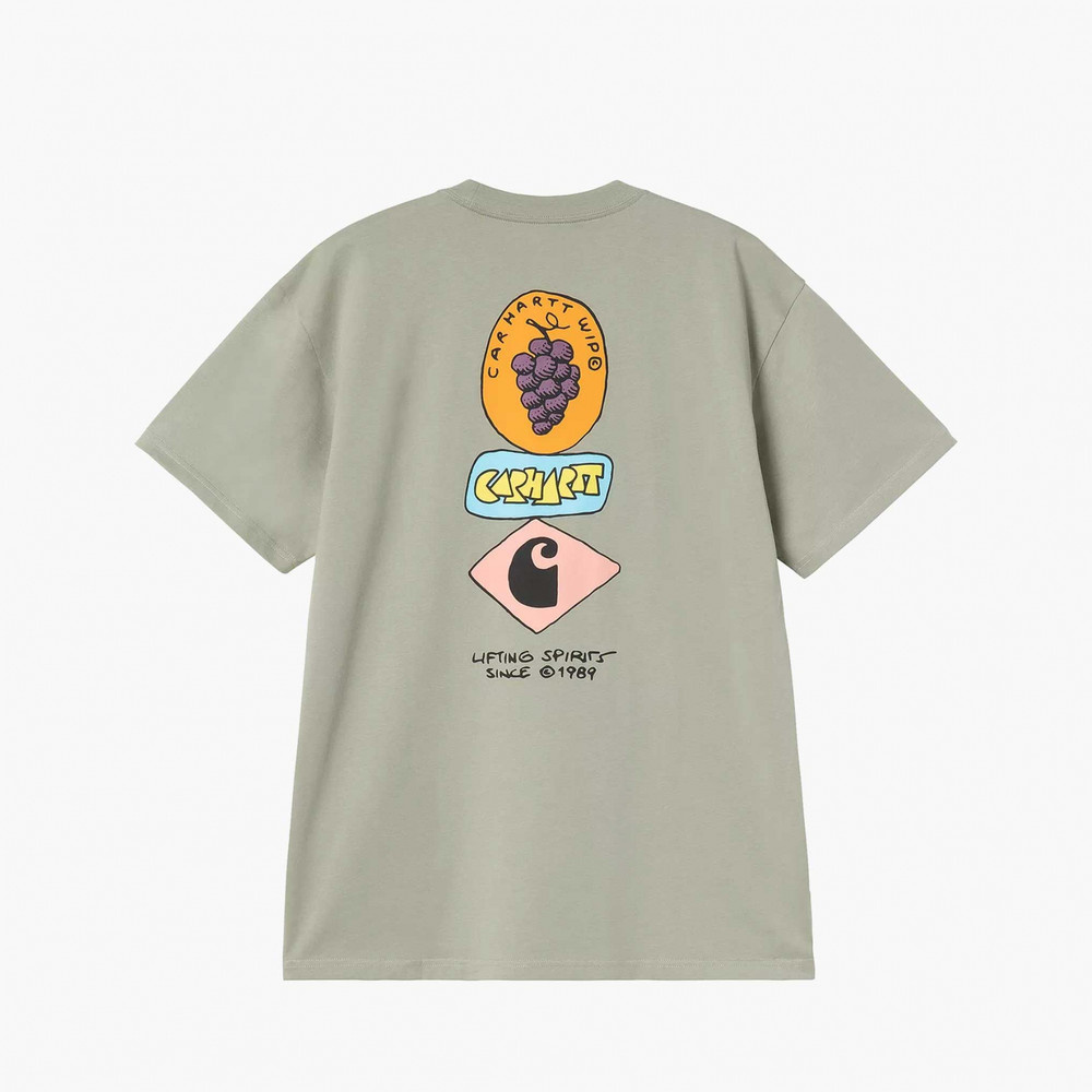 Carhartt WIP S/S Stacked Grapes T-Shirt - Shady Green