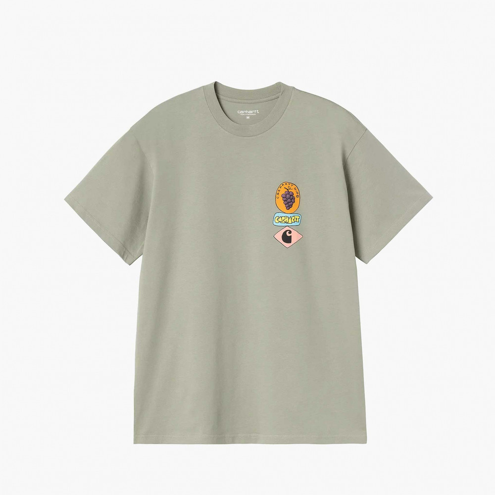 Carhartt WIP S/S Stacked Grapes T-Shirt - Shady Green