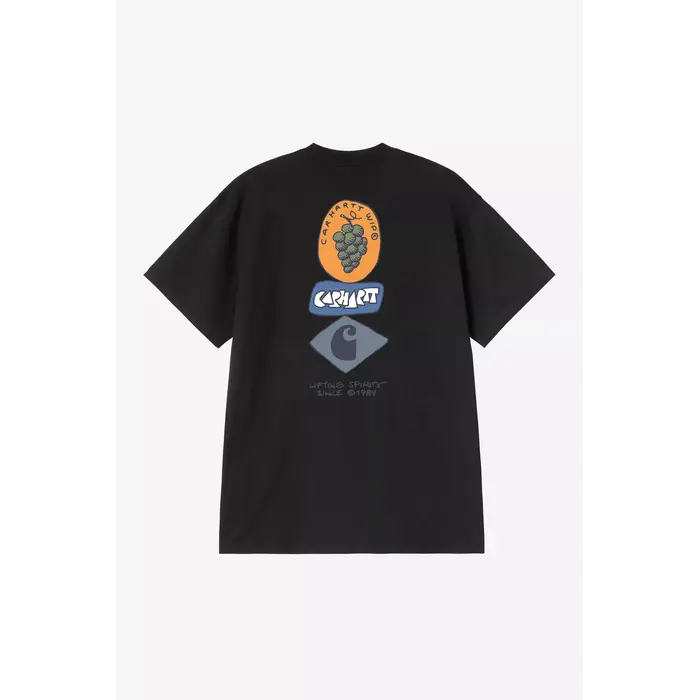 Carhartt WIP S/S Stacked Grapes T-Shirt - Black