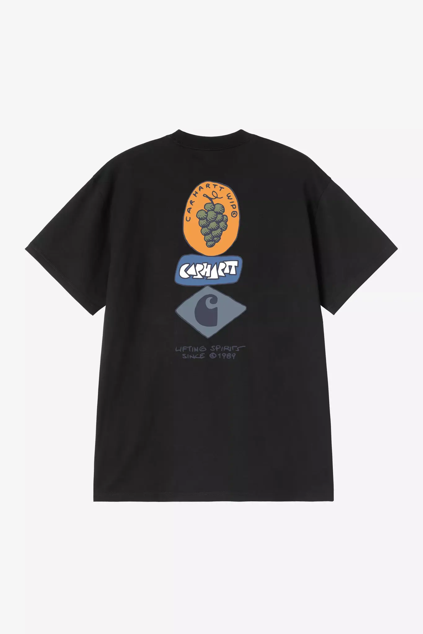 Carhartt WIP S/S Stacked Grapes T-Shirt - Black