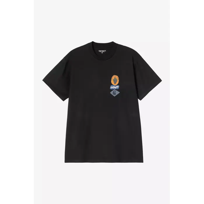 Carhartt WIP S/S Stacked Grapes T-Shirt - Black