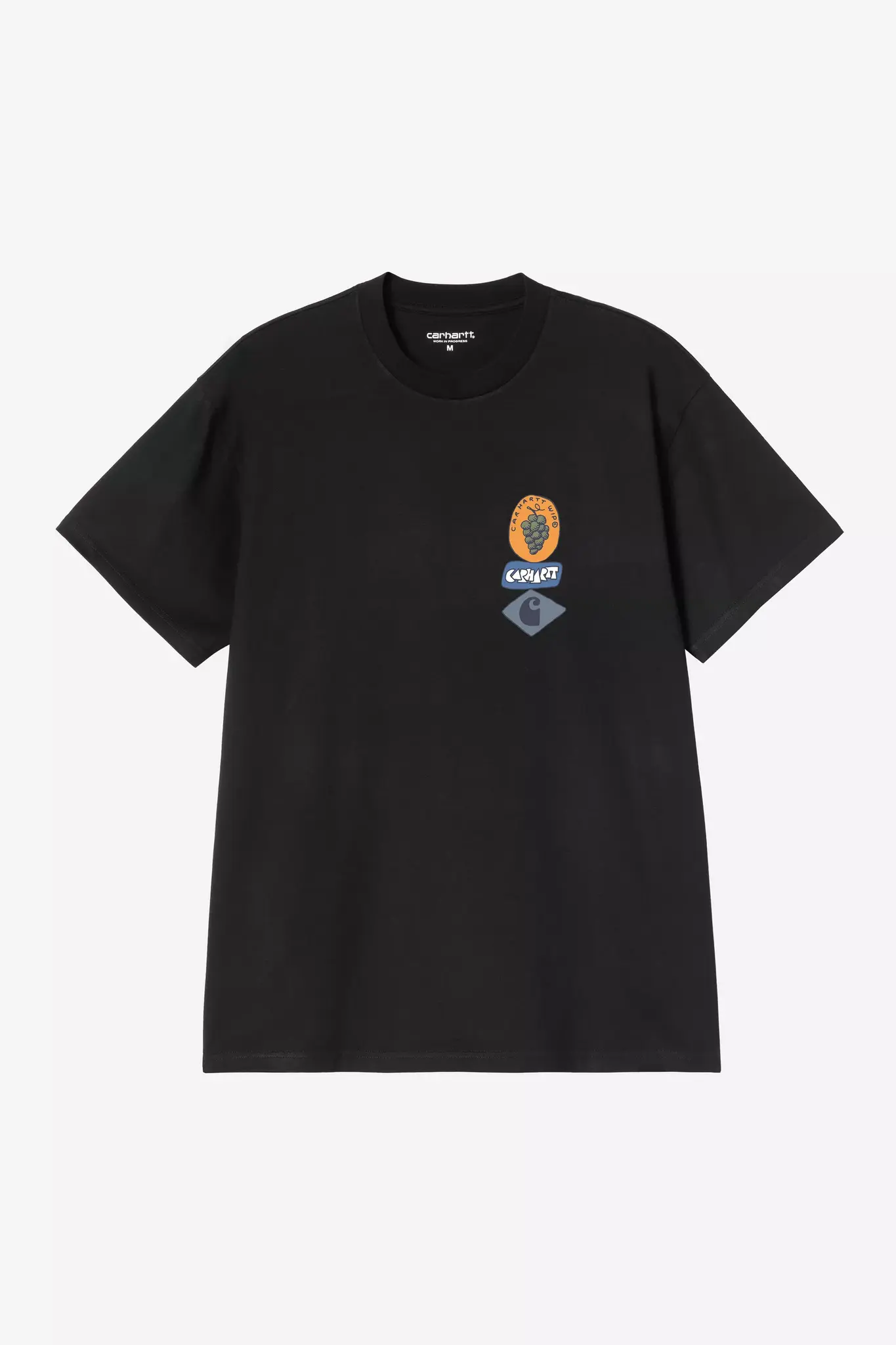 Carhartt WIP S/S Stacked Grapes T-Shirt - Black