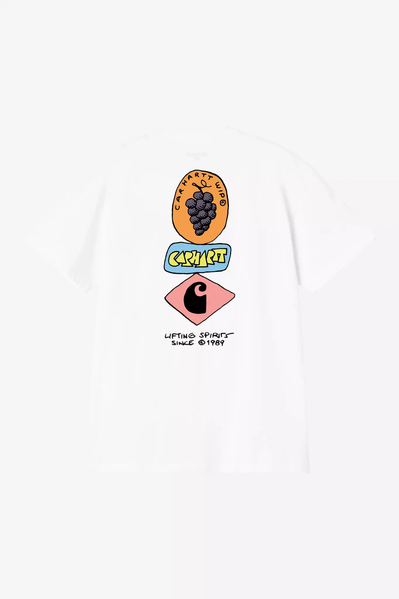 Carhartt WIP S/S Stacked Grapes T-Shirt - White
