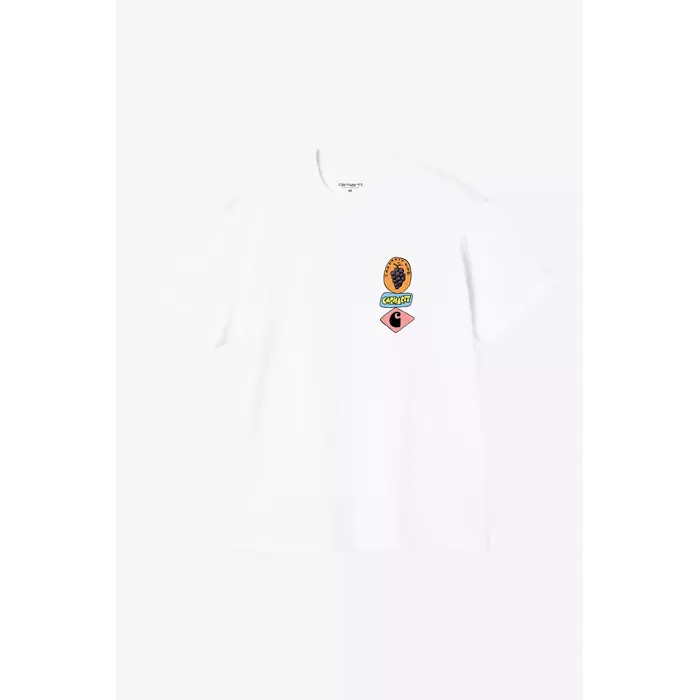 Carhartt WIP S/S Stacked Grapes T-Shirt - White