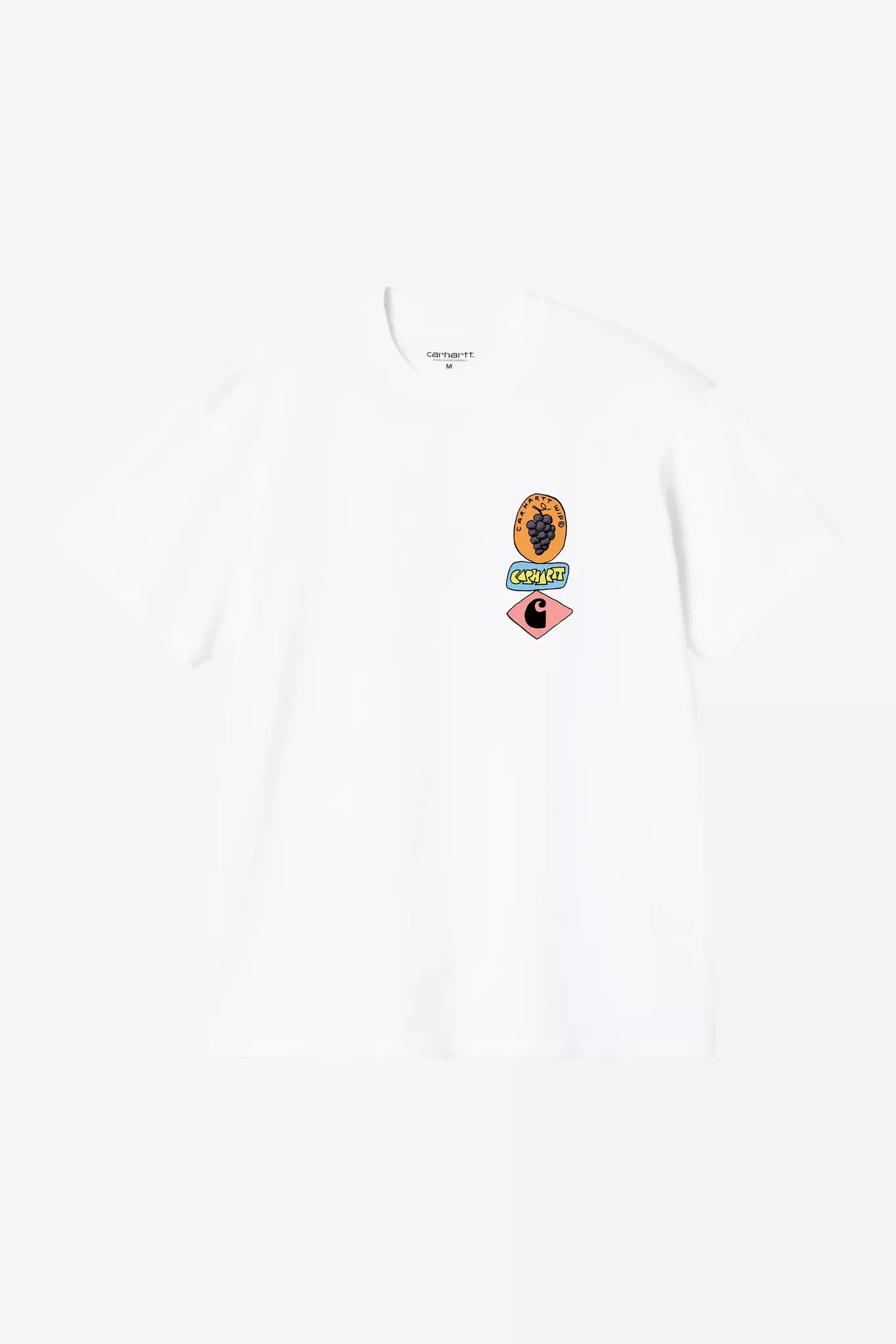 Carhartt WIP S/S Stacked Grapes T-Shirt - White