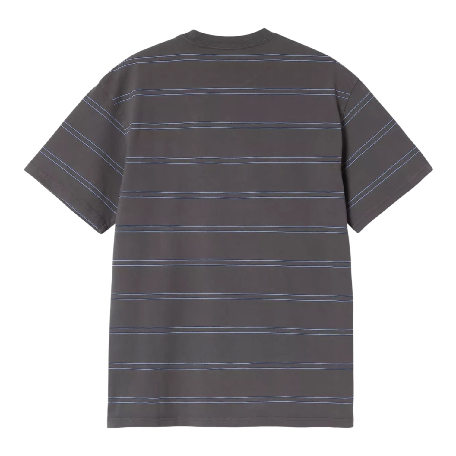 Carhartt WIP S/S Bert Pocket T-Shirt - Ben Stripe/Graphite/Curacao (Garment Dyed)