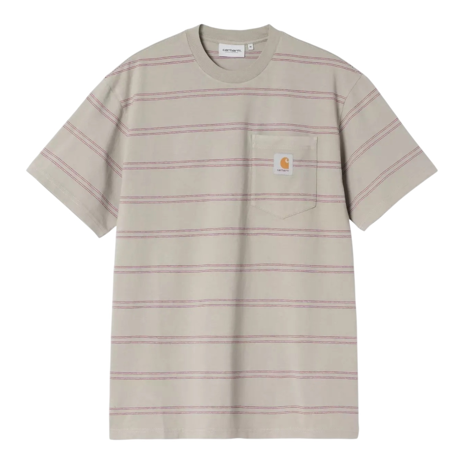 Carhartt WIP S/S Bert Pocket T-Shirt - Ben Stripe/Shady Purple/Shady Green (Garment Dyed)