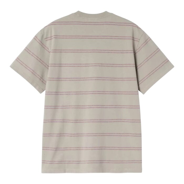Carhartt WIP S/S Bert Pocket T-Shirt - Ben Stripe/Shady Purple/Shady Green (Garment Dyed)