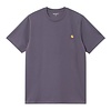S/S American Script T-Shirt - Shady Purple