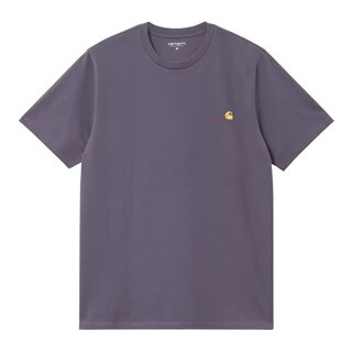 Carhartt WIP S/S American Script T-Shirt - Shady Purple