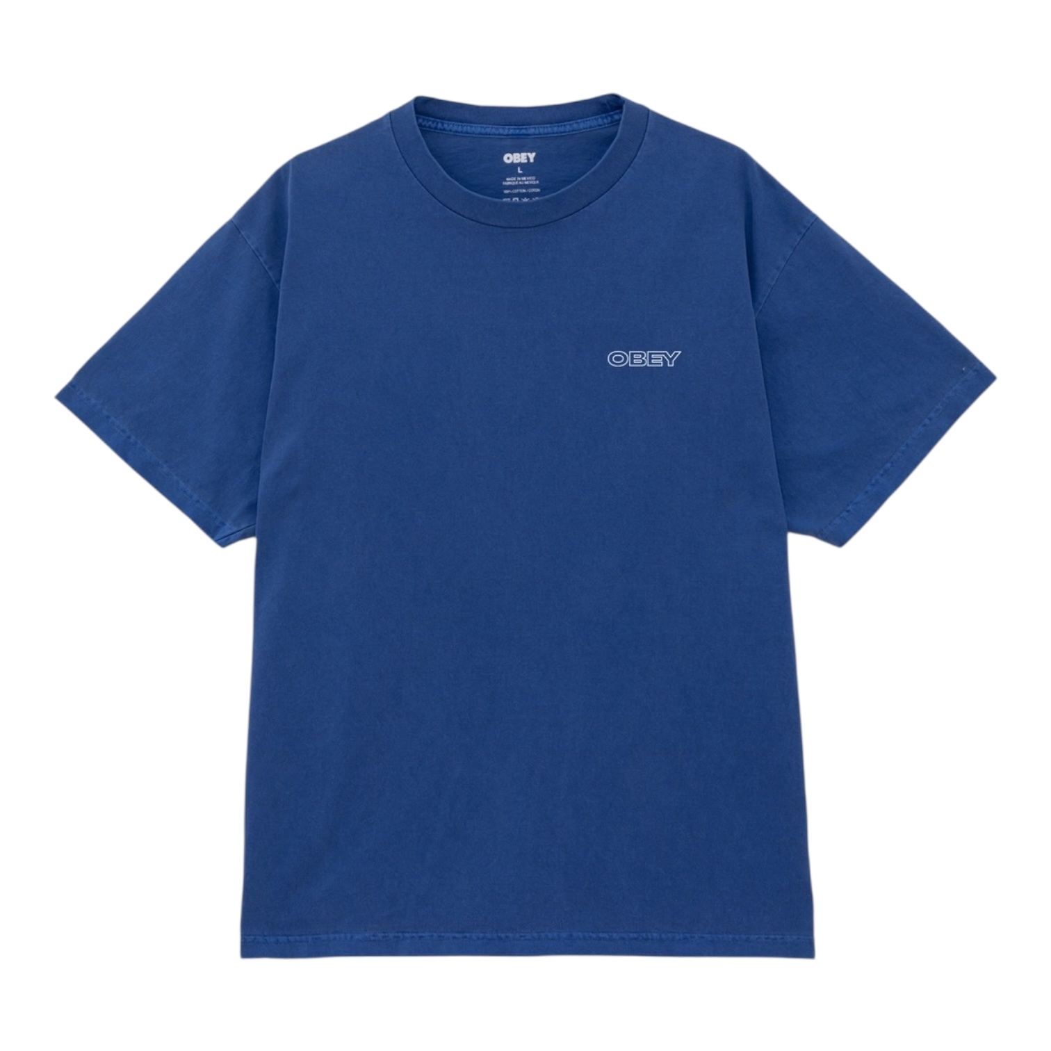Obey Ripple T-Shirt - Pigment Electric Indigo
