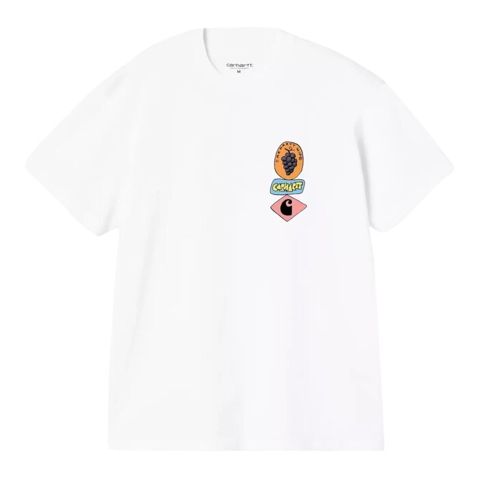 Carhartt WIP S/S Stacked Grapes T-Shirt - White