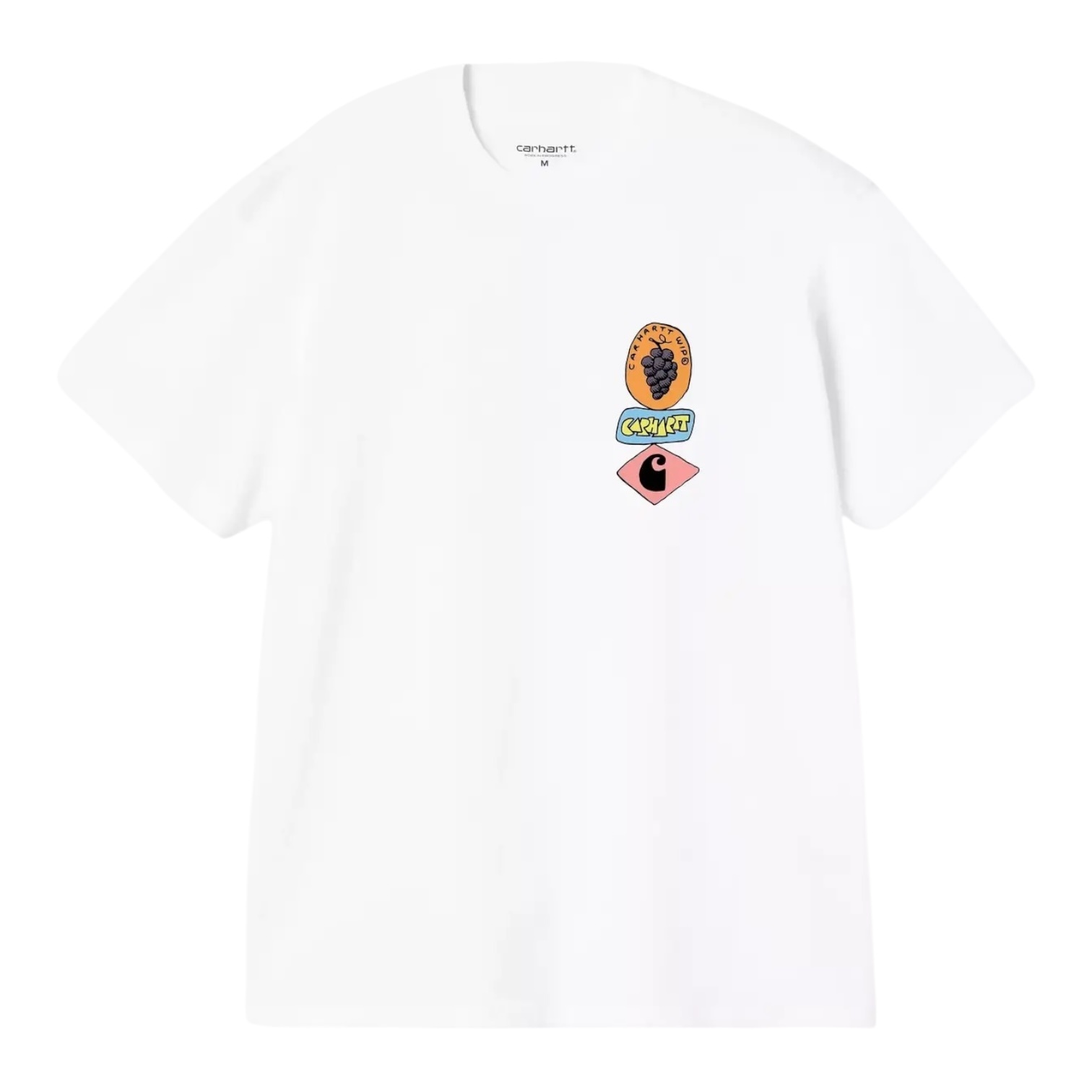 Carhartt WIP S/S Stacked Grapes T-Shirt - White
