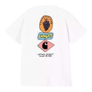 Carhartt WIP S/S Stacked Grapes T-Shirt - White