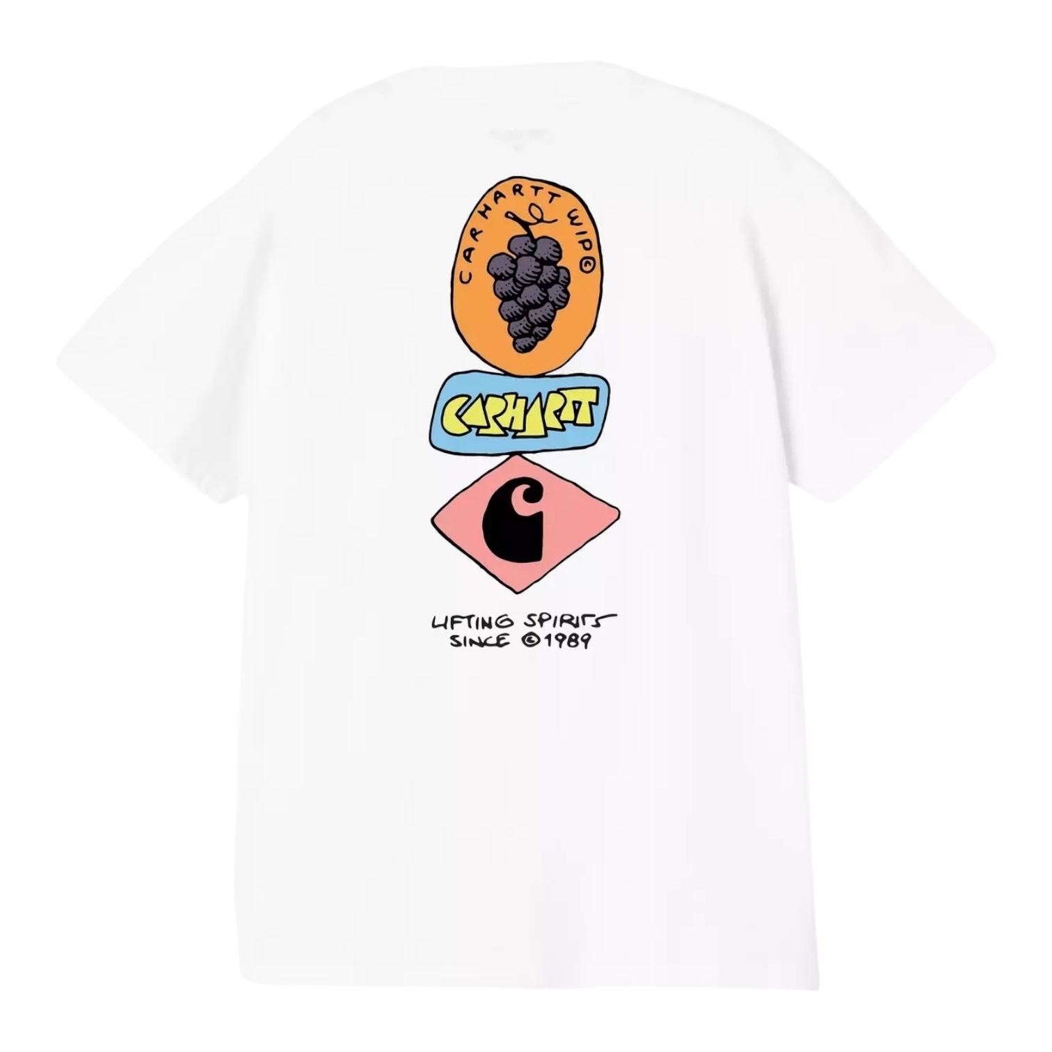 Carhartt WIP S/S Stacked Grapes T-Shirt - White