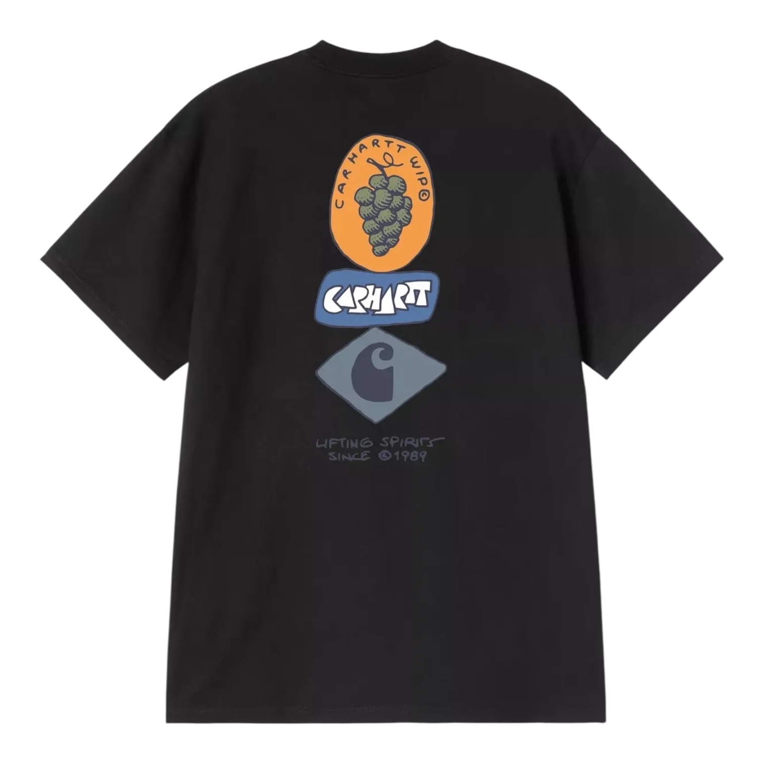 Carhartt WIP S/S Stacked Grapes T-Shirt - Black