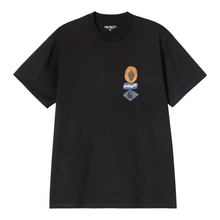 Carhartt WIP S/S Stacked Grapes T-Shirt - Black