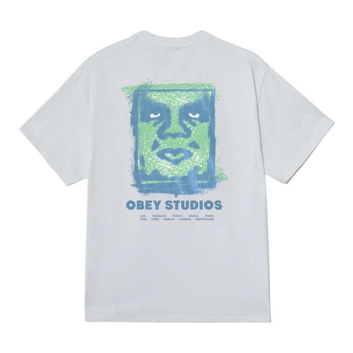 Obey Chalky Icon T-shirt - Heather Grey