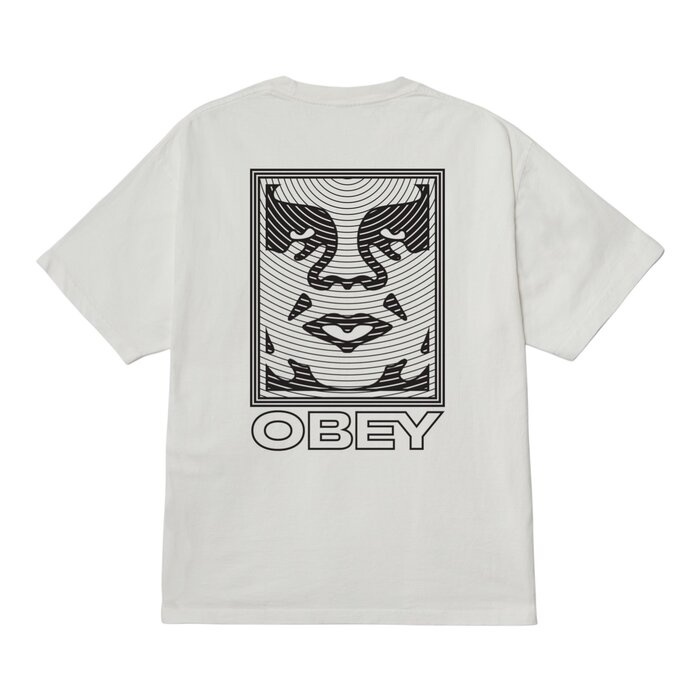 Obey Ripple T-Shirt - Pigment Vintage White