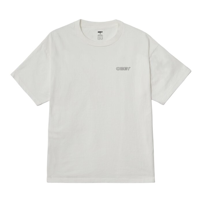 Obey Ripple T-Shirt - Pigment Vintage White
