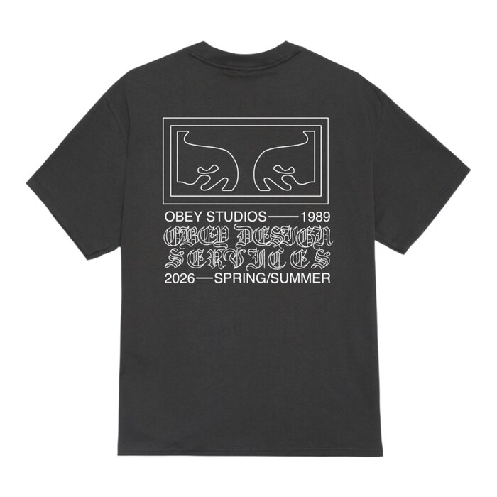 Obey Design Services T-shirt - Vintage Black