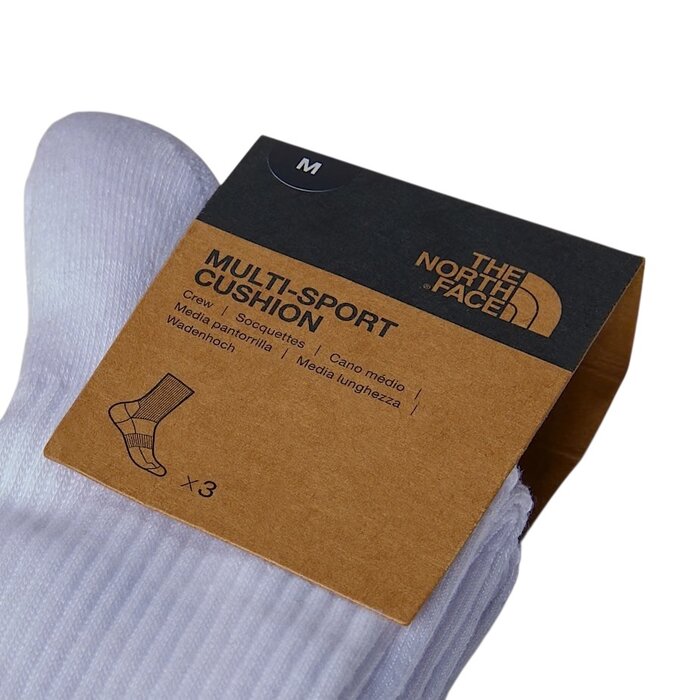 The North Face Multi Sport Cush Crew Socks 3P - TNF White