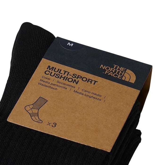 The North Face Multi Sport Cush Crew Socks 3P - TNF Black