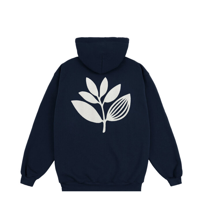 Magenta Chenille Hoodie - Dark Navy