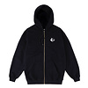 Yin Zipped Hoodie - Black