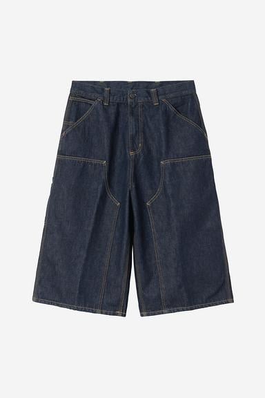 Carhartt WIP OG Double Knee Long Short - Blue Rinsed