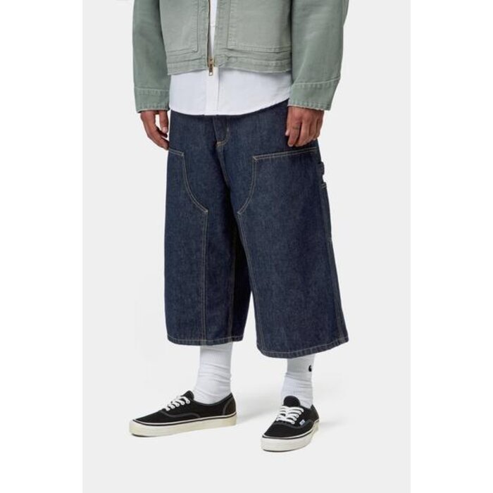 Carhartt WIP OG Double Knee Long Short - Blue Rinsed
