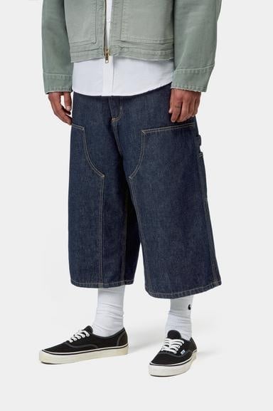 Carhartt WIP OG Double Knee Long Short - Blue Rinsed
