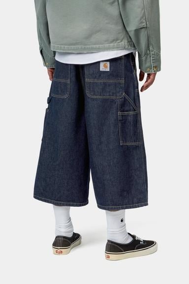 Carhartt WIP OG Double Knee Long Short - Blue Rinsed